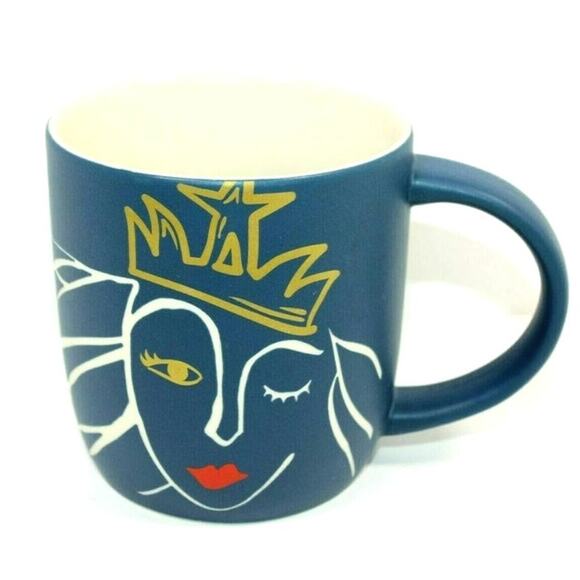 Starbucks 2016 Spring Winking Siren Mermaid Etched Ceramic Coffee Mug 14 oz - Picture 6 of 6